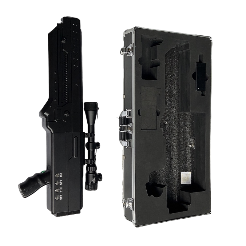  青川手持便携式枪型低空防御反制四通道A型